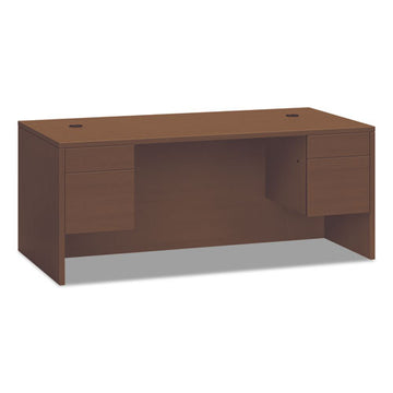 HON® 10500 Series Double Pedestal Desk, 60" X 30" X 29.5", Bourbon Cherry freeshipping - TVN Wholesale